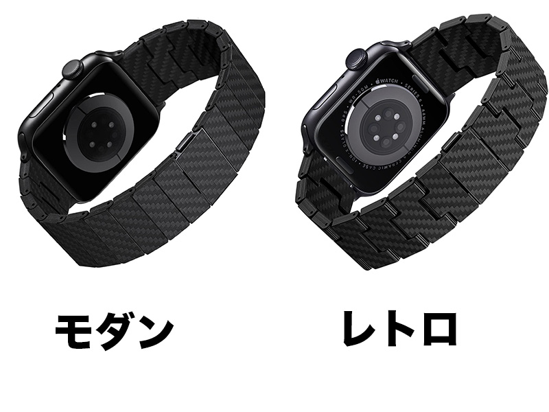 PITAKA製のApple Watchのバンド種類の説明画像