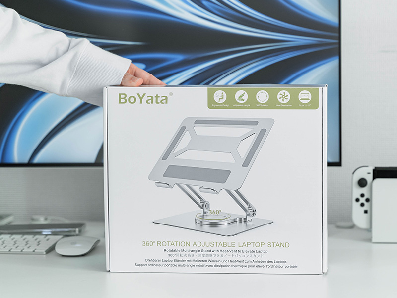BoYataの「360度回転式 ノートパソコンスタンド」