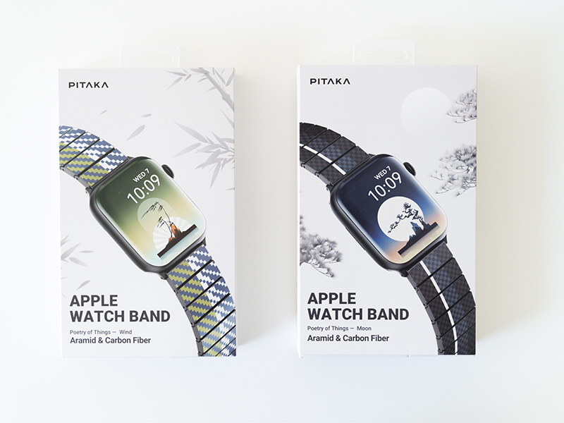 PITAKAのApple Watch用交換バンド「ChromaCarbon Band 風花雪月」